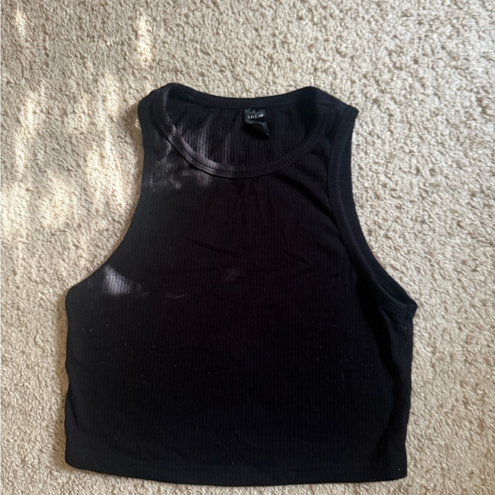 Black crop top